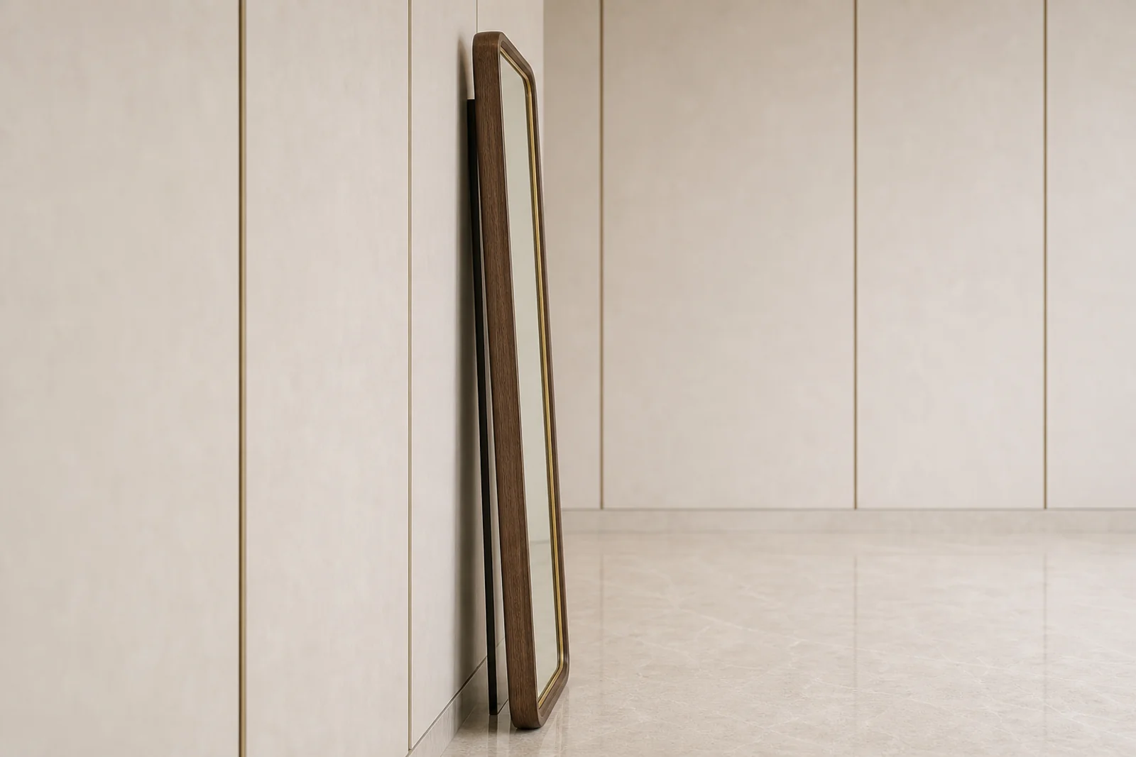 Full-Length Mirror profile and construction view