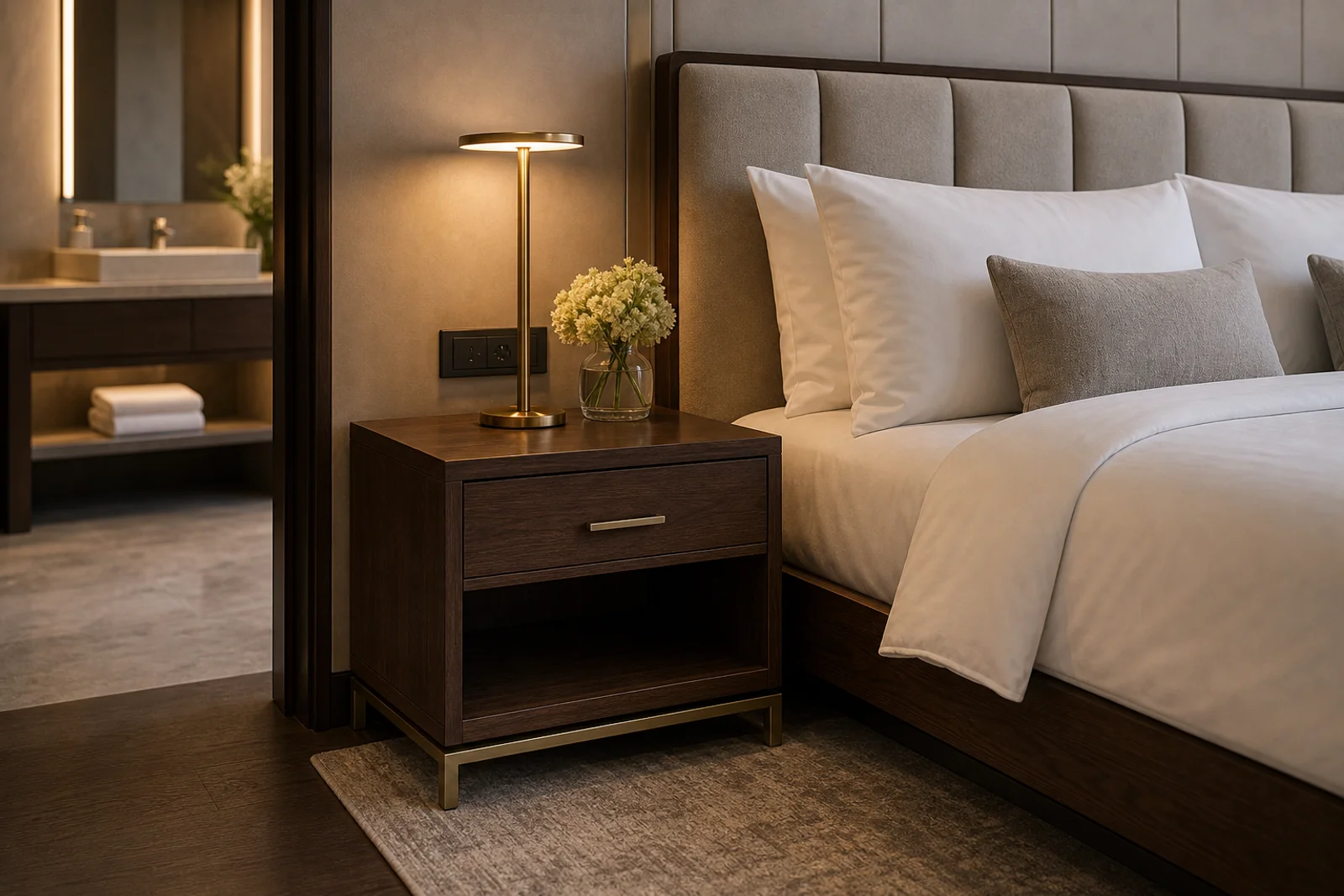 Night Stand shown in a hospitality interior