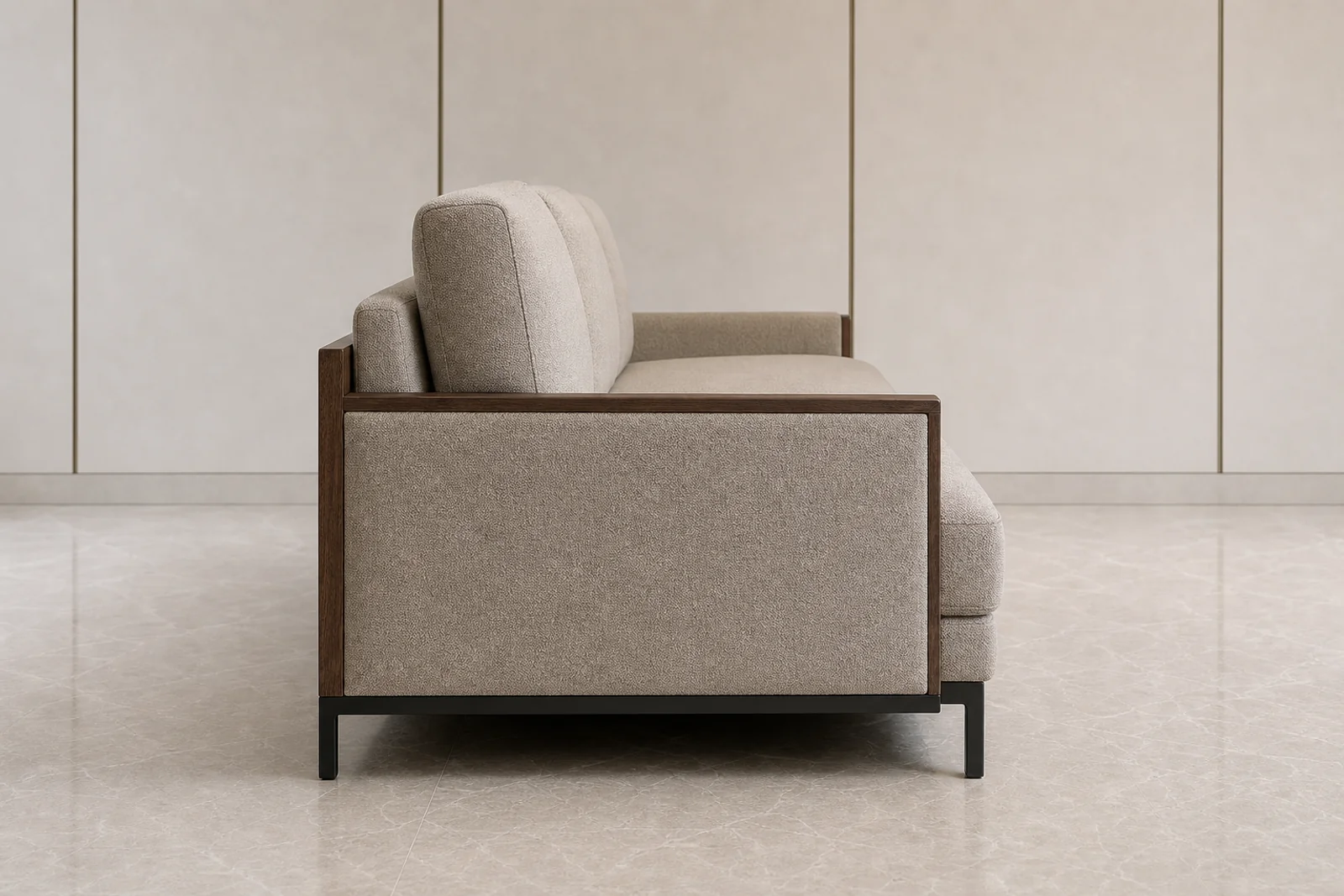 Sofa Bed profile and construction view