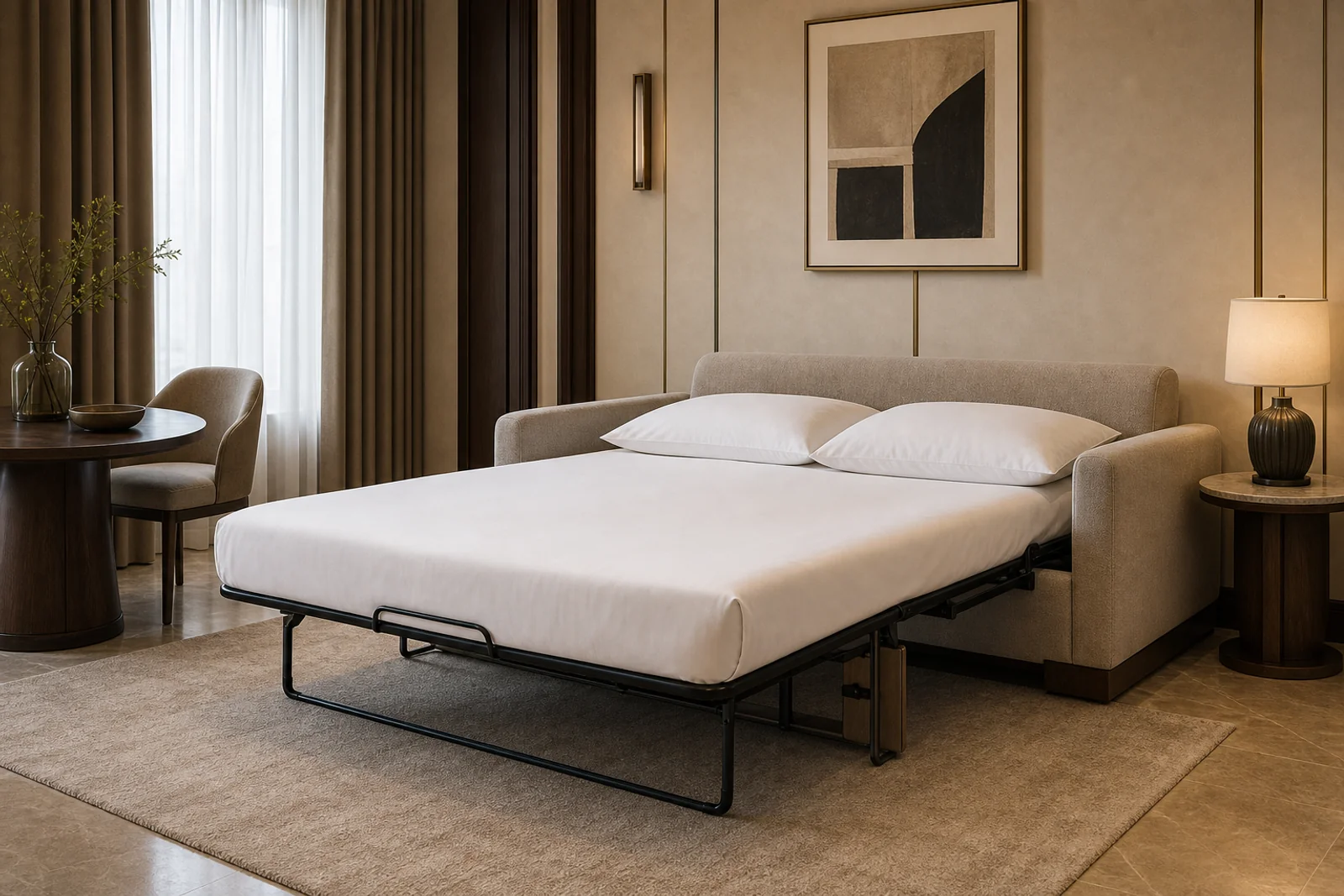 Sofa Bed shown in a hospitality interior