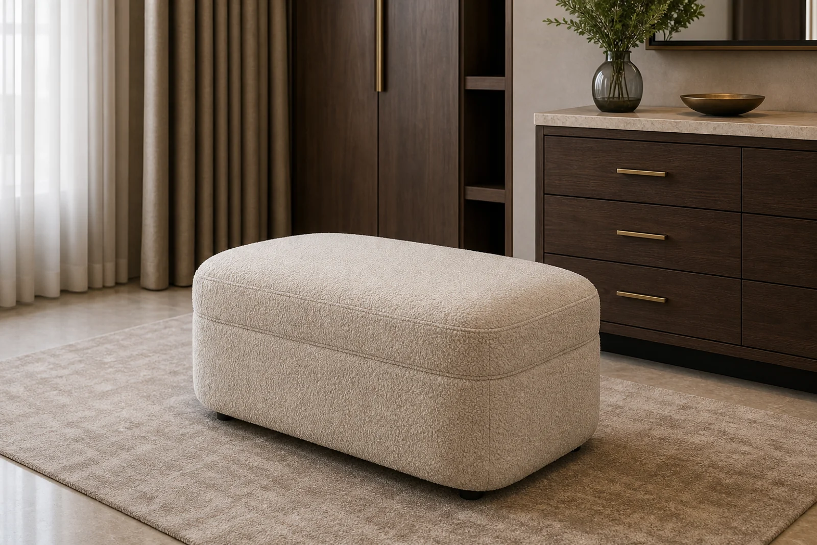Upholstered Pouf
