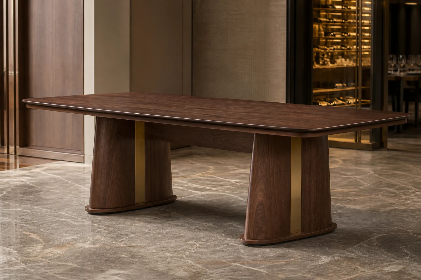 Rectangular Walnut Dining Table