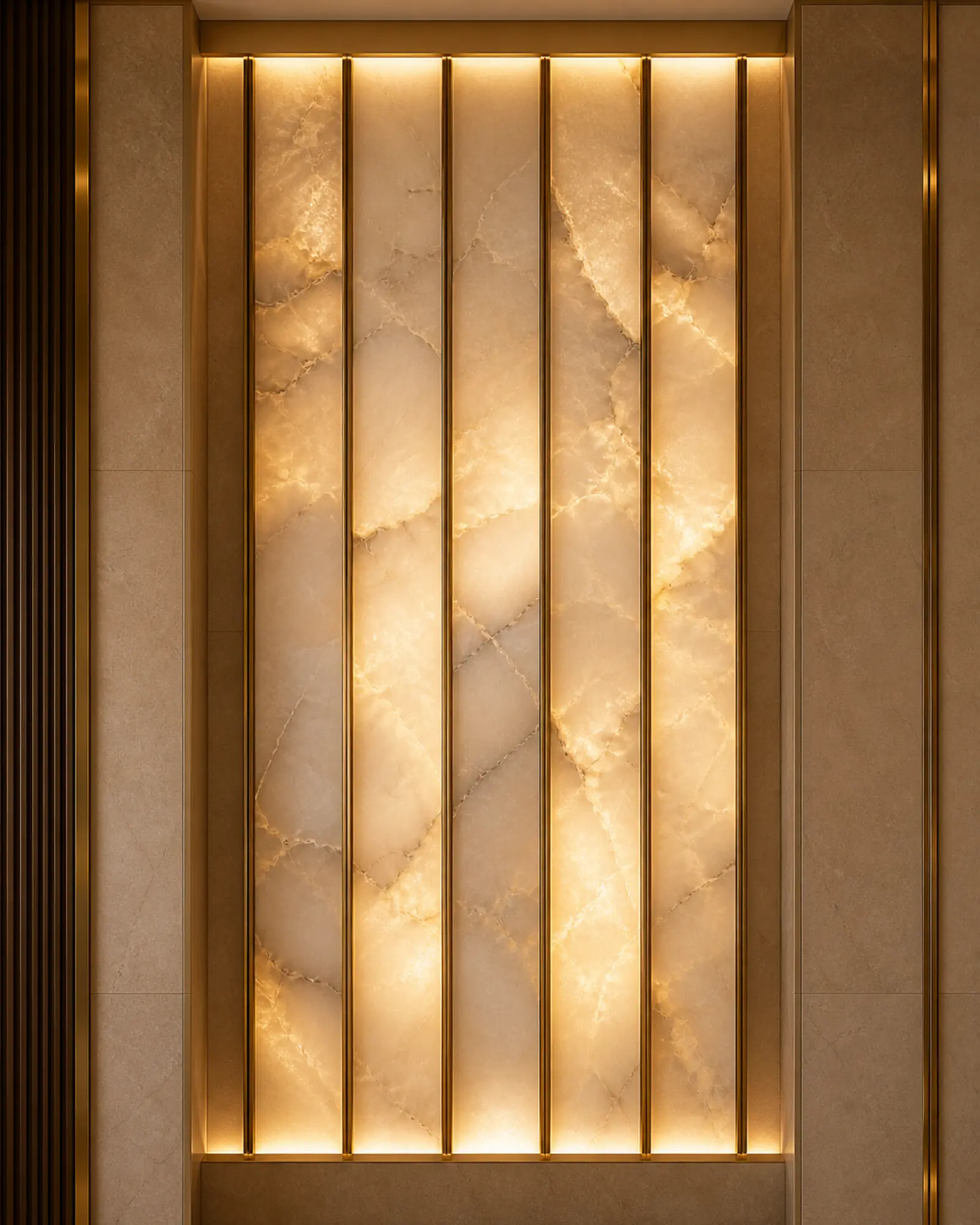 Decorative Lighting profile and construction view