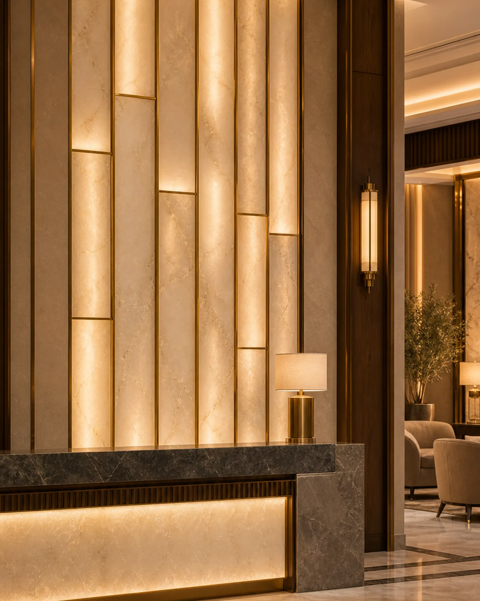 Decorative Lighting shown in a hospitality interior