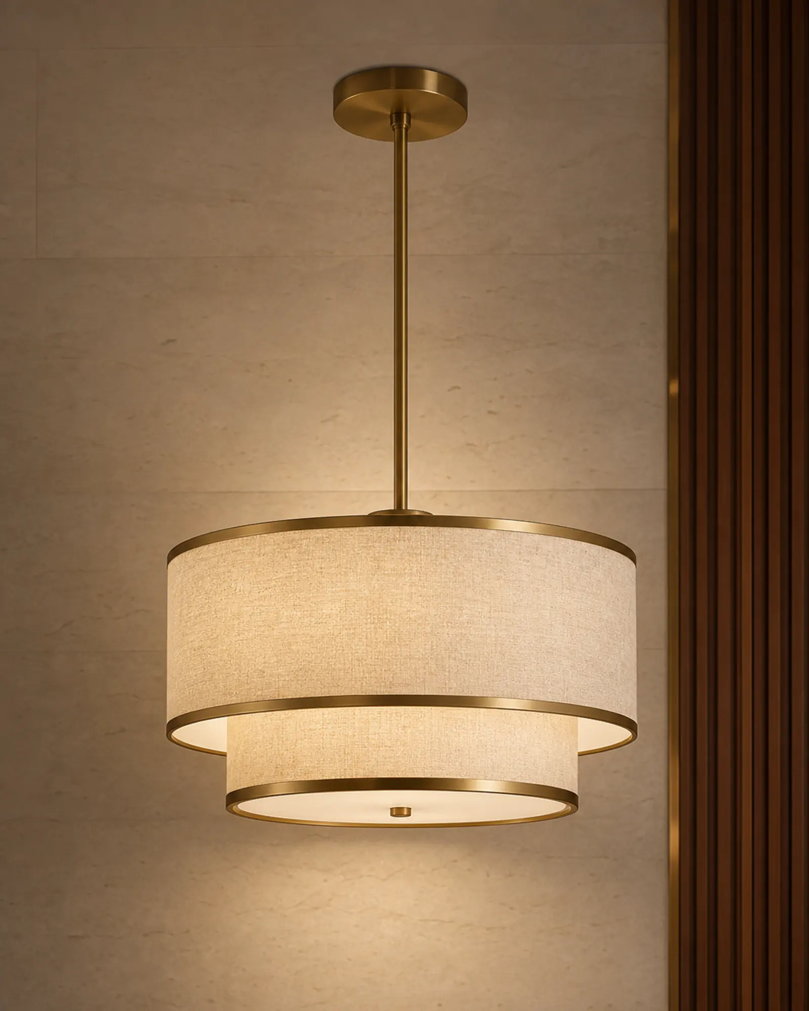 Pendant Light profile and construction view