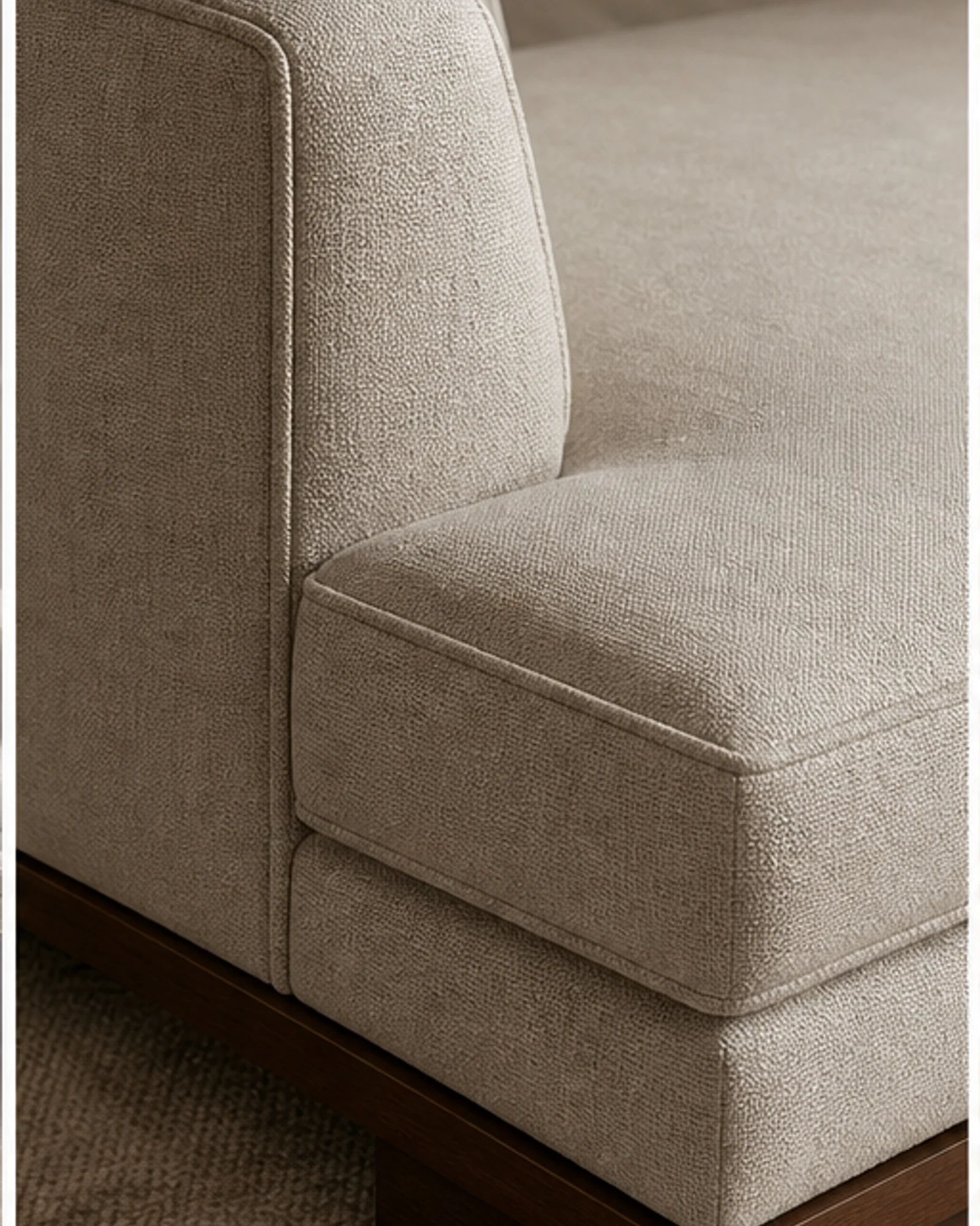 Modular Suite Sectional profile and construction view