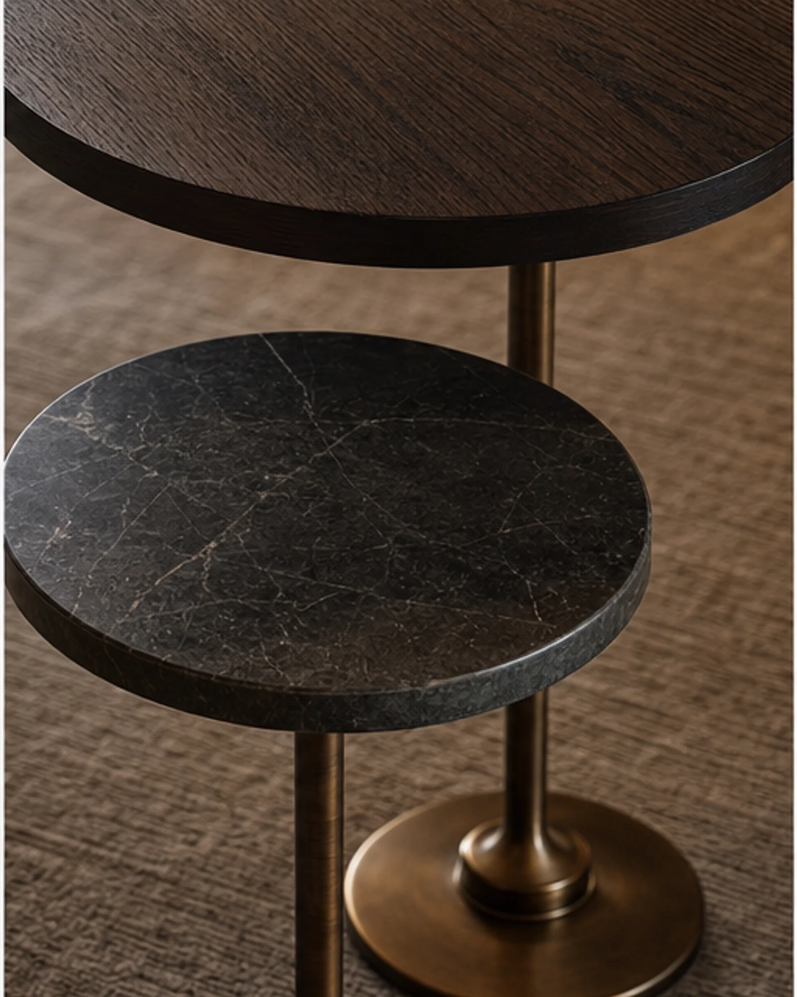 Nesting Side Tables profile and construction view