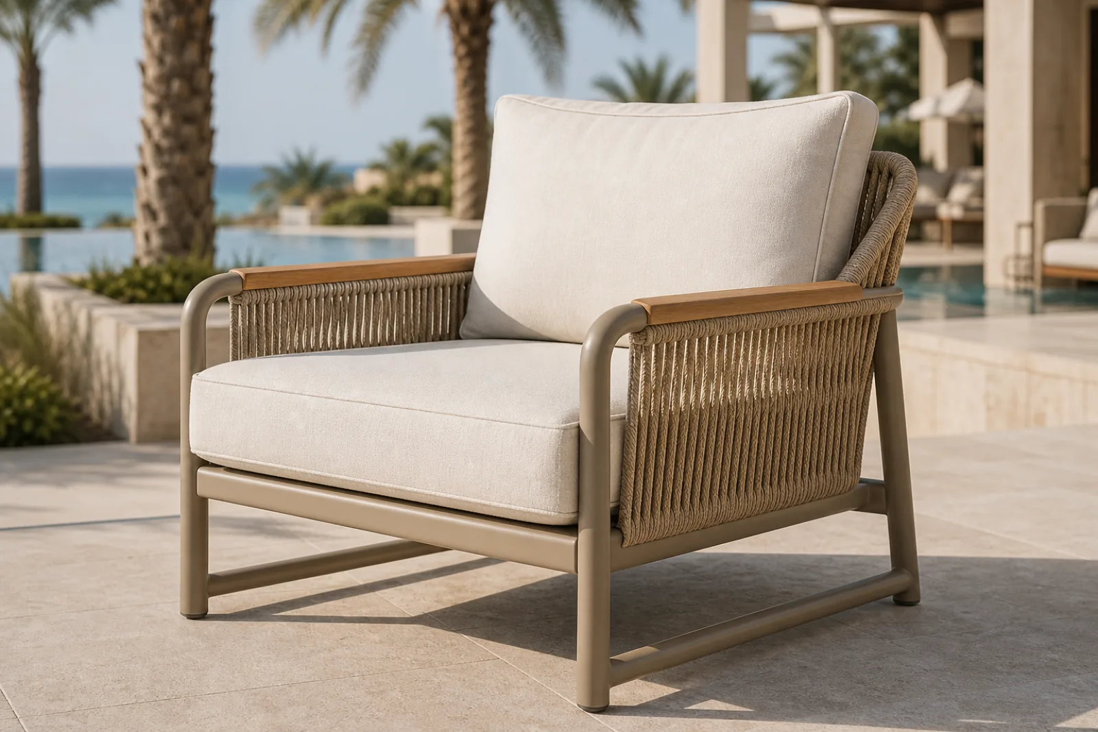 Outdoor Rope Lounge Armchair
