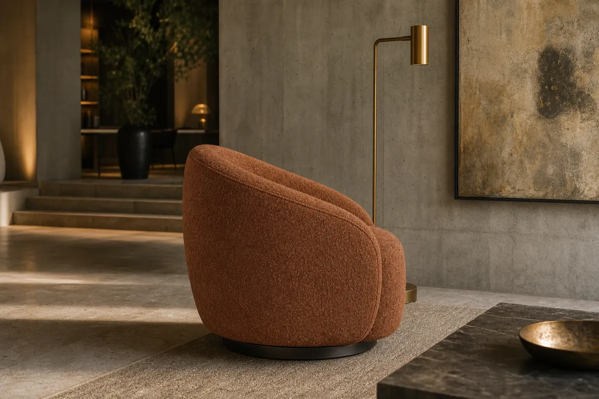 Boutique Accent Chair profile and construction view