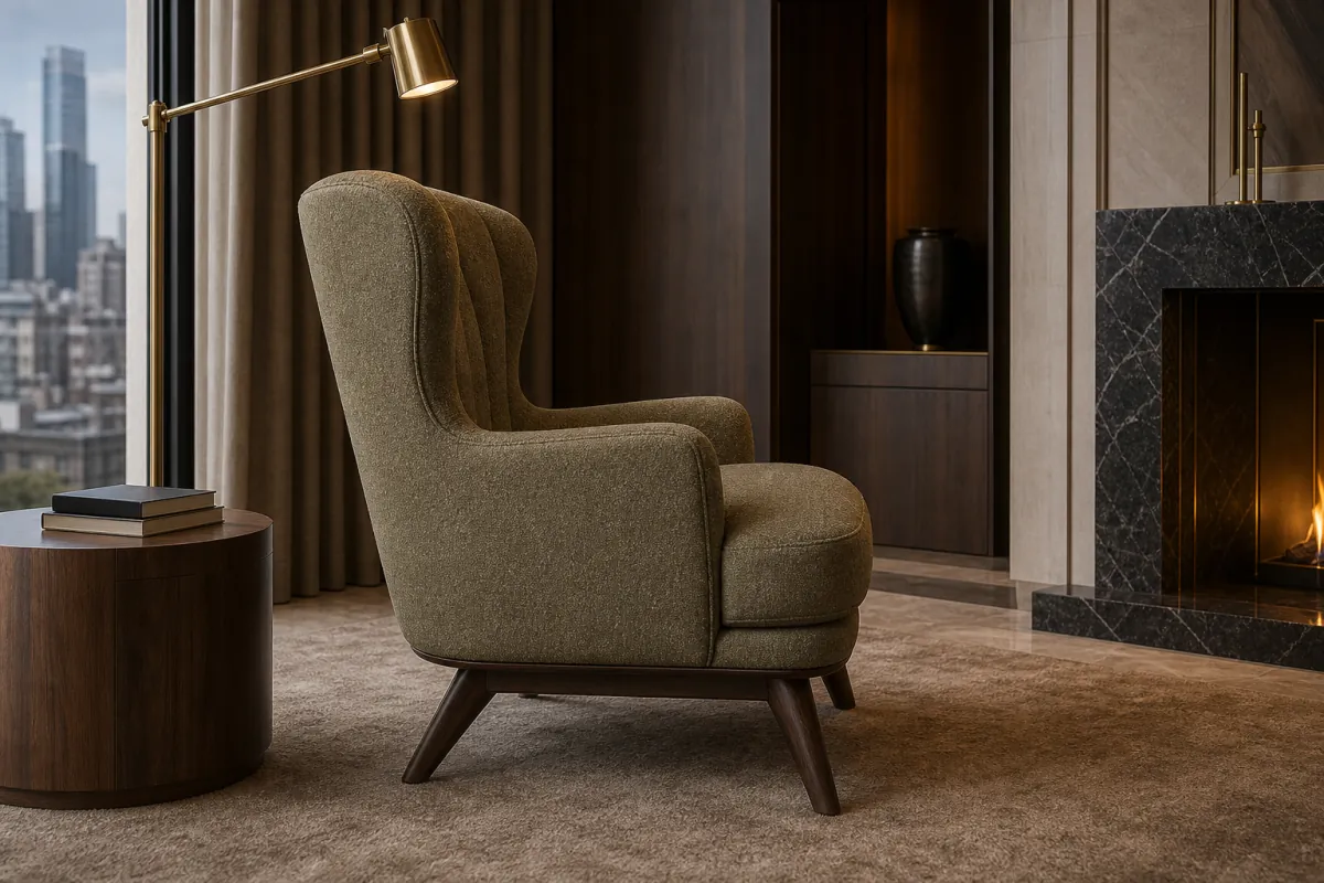 Suite Reading Armchair profile and construction view